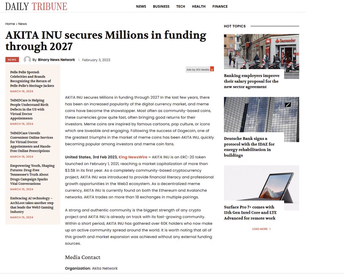 $AKITA funding secured until 2027!