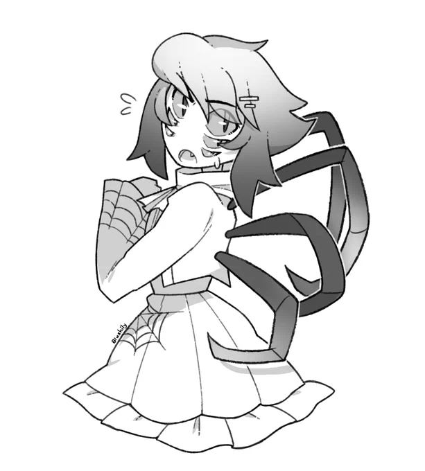 B/W doodles (patron + comms) 