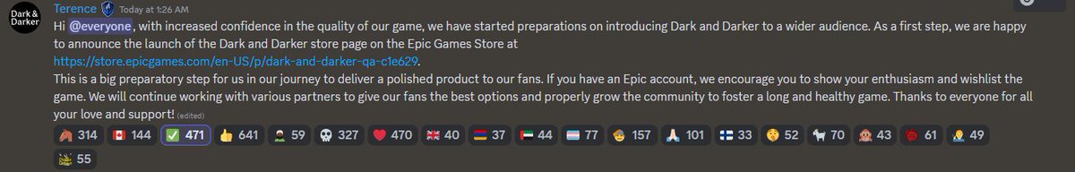 Repoze_'s tweet image. Dark and Darker releasing on Epic Games :D