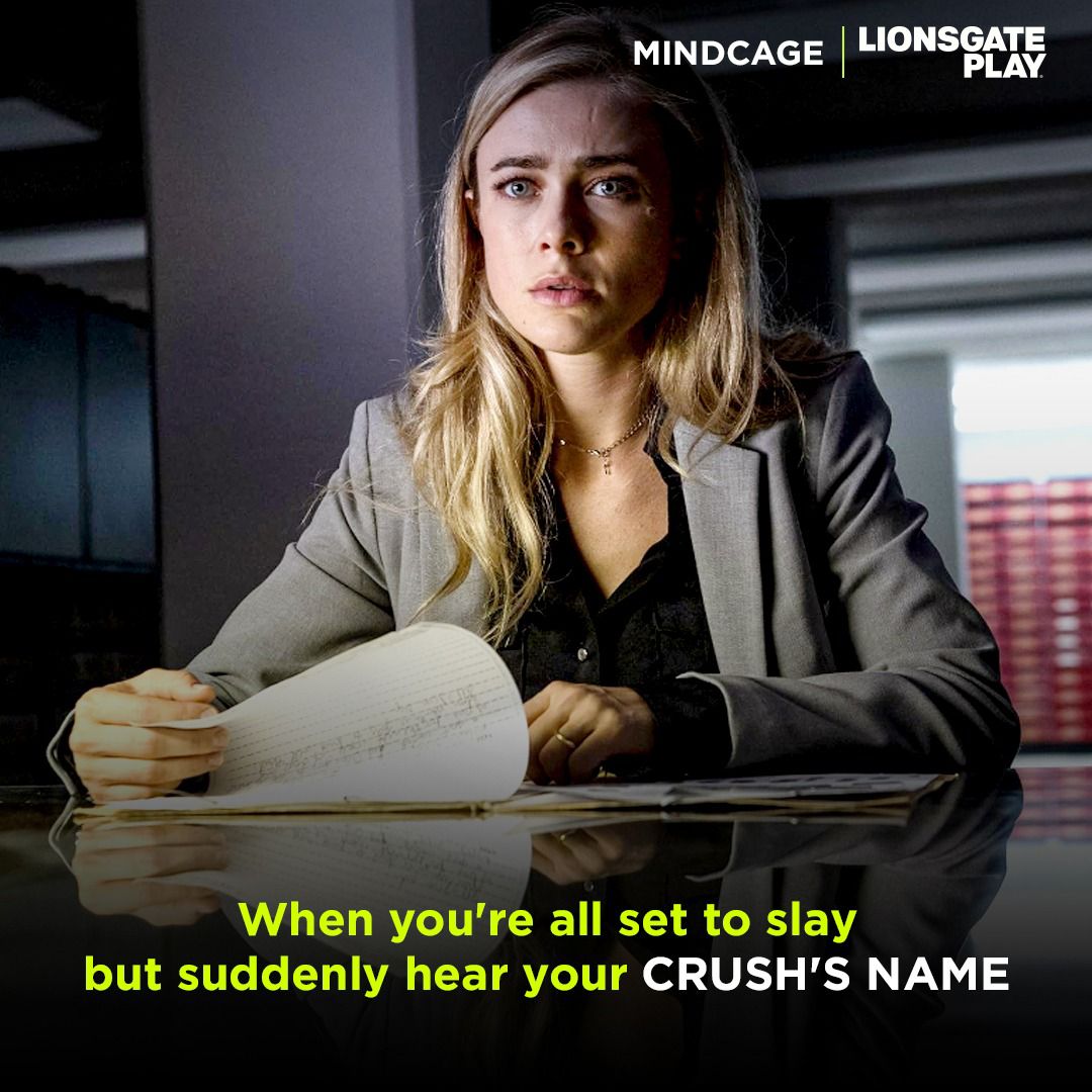 lionsgateplayIN's tweet photo. POV: When you hear your crush's name
#LionsgatePlay #Mindcage #relationship #crush https://t.co/14UDUY9R9C