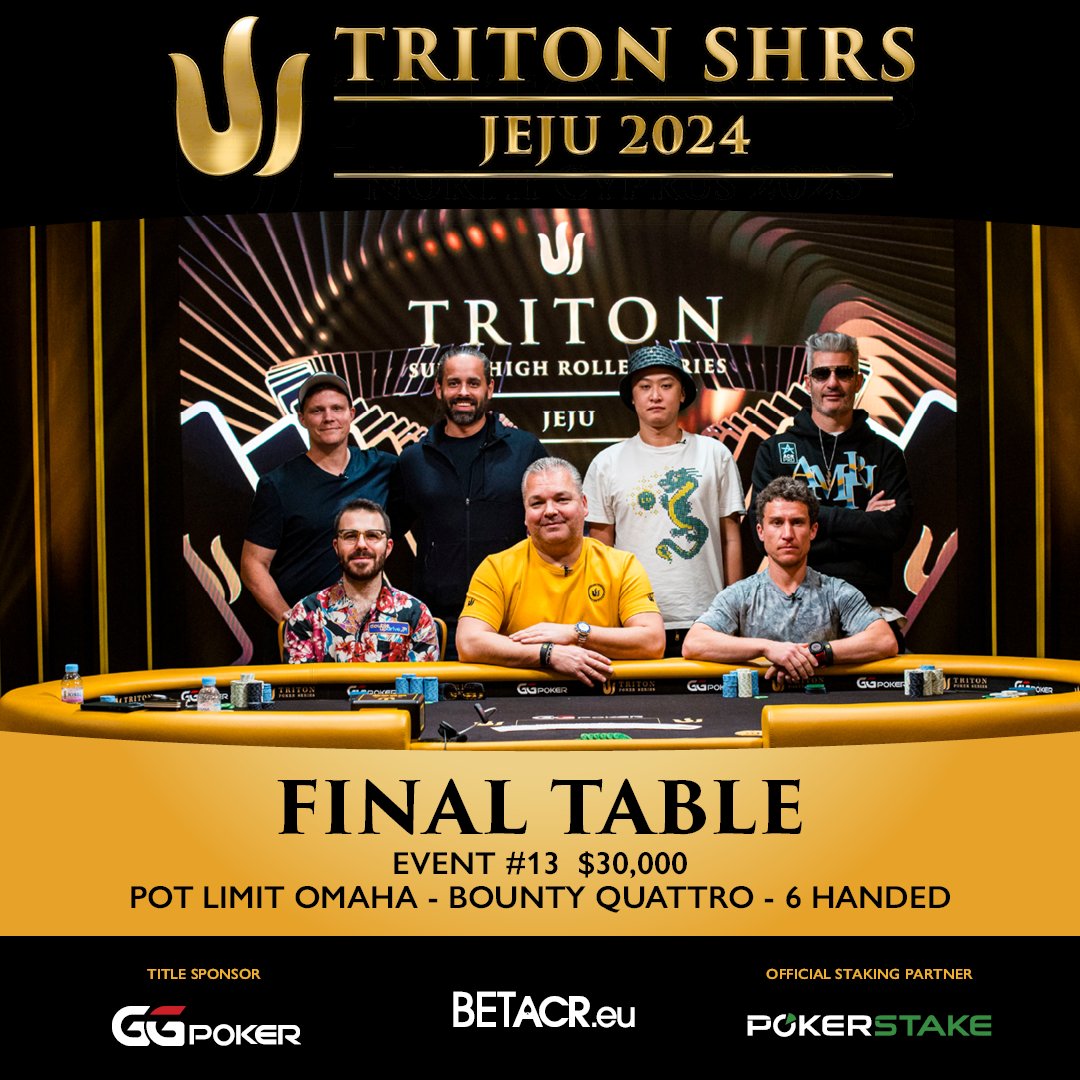 We have our final table! Watch as these 7 bounty hunters of Event #13 $30K PLO Bounty Quattro battle it out for the ultimate title. The brutal and swift shifts of gameplay keeps us on the edge of our seats with players earning an additional $40k for each elimination!. 🇺🇸