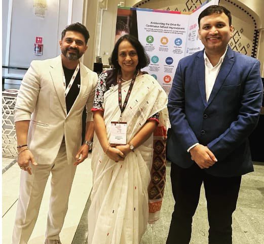 bhaveshthakkar's tweet photo. 📖 Charting new paths in #education ! 🌍

🚀@Phoren_Kampus dives into the buzz at @dl_magazine @eletsonline at #Dubai . 

🚀 Engaging conversations, building bridges with #leaders  like @Brijesh_Karia 🤝🏻@revathi_edu 🌍📖 From “Singhania School”

#EletsSummit #GlobalEducation #DubaiEvent #Networking