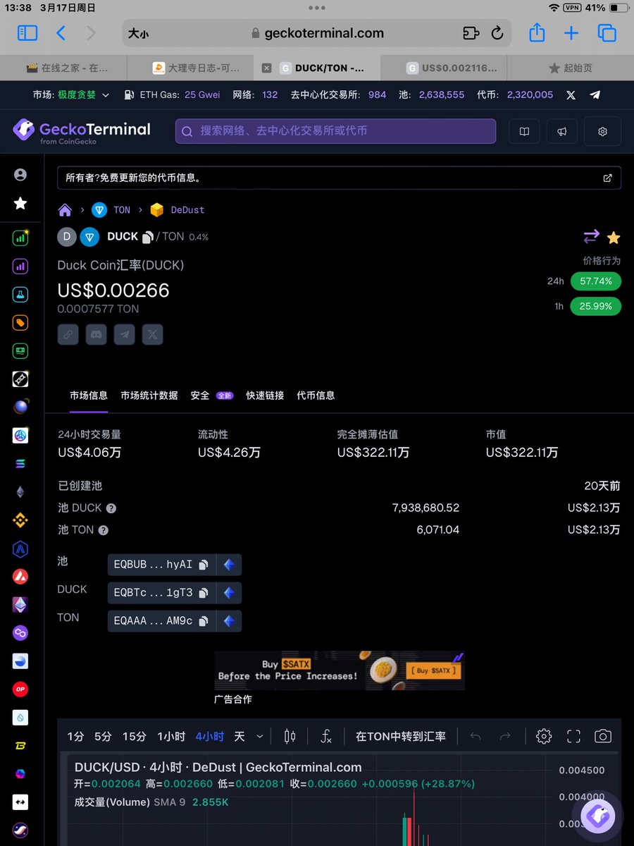 0xJFree's tweet photo. 最近sol上meme十分抢眼，Notcoin也快要发币了大家也不要忘记关注ton 链;大盘下跌$duck不跌反拉,现在仍然早期@notduckcoin @ton_blockchain @notcoin 
$duck $fish $ton
#ton #memecoin #fish https://t.co/nPFjHHeqHy