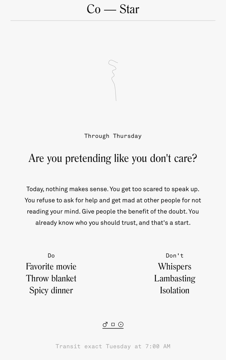 Eh… I feel called out.. thanks co-Star..