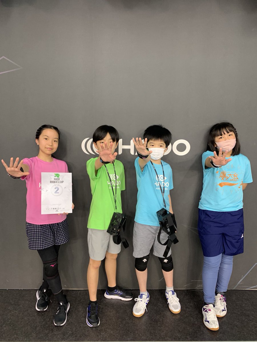 hado_info's tweet photo. 【HADO ROOKIES CUP #53 結果発表】
本日行われたROOKIES CUP #53 の結果は以下の通りです✨

優勝Story

2位 ジュニア選抜Aチーム

3位 ジュニア選抜Bチーム

入賞チームの皆さんおめでとうございます😊

#HADO https://t.co/Pa69AXH7Ve