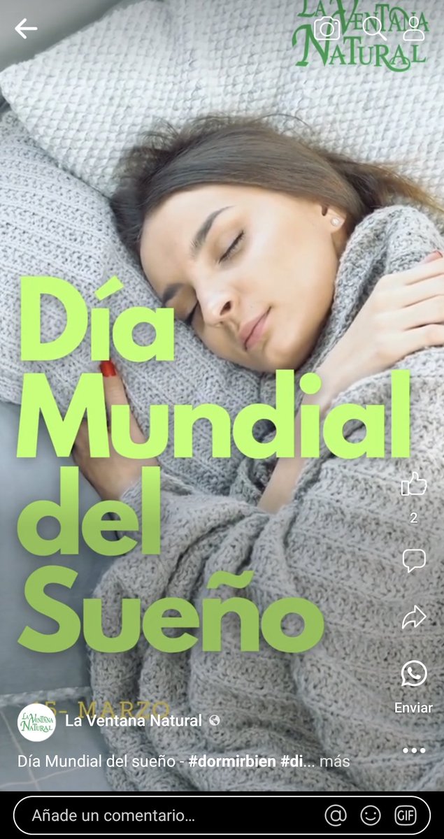 #diamundialdelsueño porque dormir bien es un pilar de una vida saludable. #ventananaturaldesanse 
facebook.com/share/r/VQy4Ey…