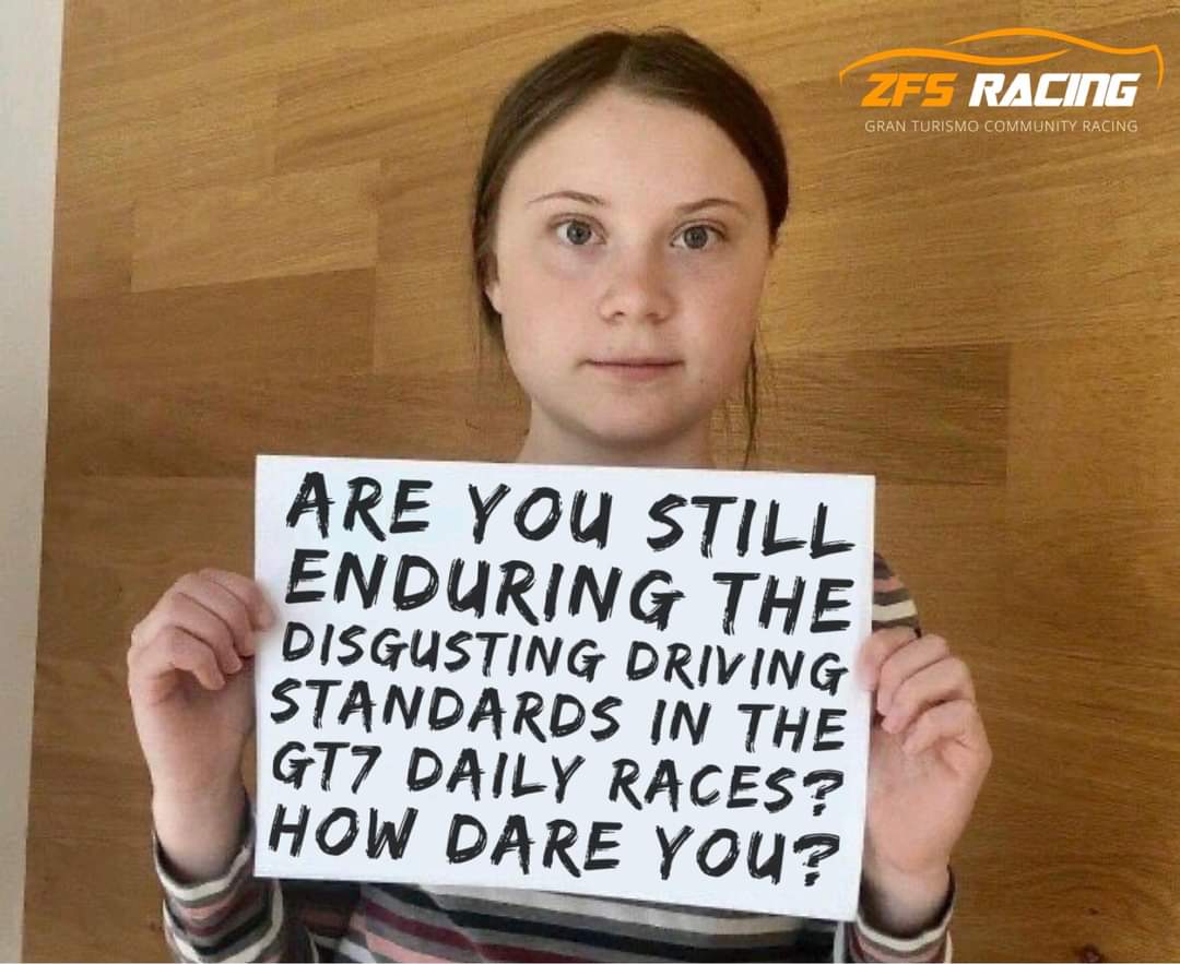 CXI_Team_Racing's tweet photo. @CXI_Team_Racing take no credit in this, but MAYBE @GretaThunberg is the answer, thoughts; @Tidgney @eerieissss @deadeyedelboy @SparksTheory @DigitGaming95 @kieran_30 @HogstonGT @Sonic_Hedgehog9 @TX3_Lewis @IGTSH_ChrisG https://t.co/0ohjnUZRbS