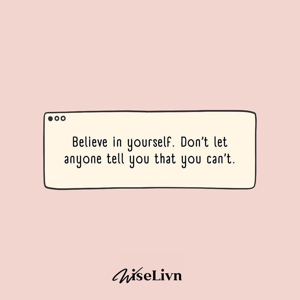 Believing in yourself is a powerful mindset that can propel you towards success and fulfillment. It involves trusting your capabilities, staying resilient in the face of challenges, and ignoring negative voices that try to undermine your confidence.

Comment "YES" if you agree!