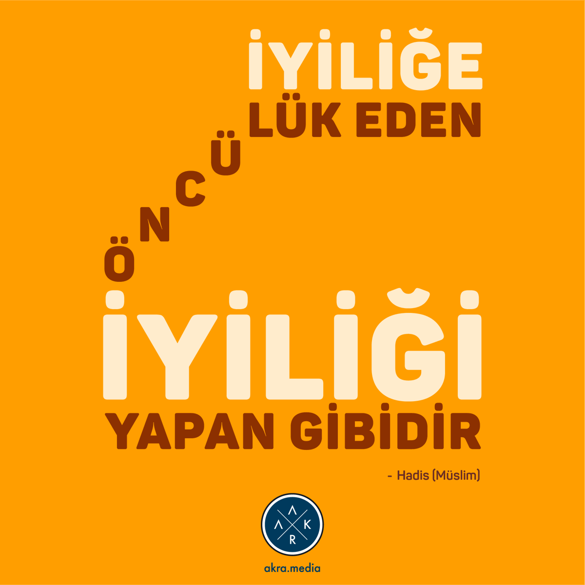 AKRA_media's tweet photo. ‘’İyiliğe öncülük eden iyiliği yapan gibidir.’’

Hadis-i Şerif

#Ramazan #Ramadan #gündem #hadis #insan #iyilik #iyilikyap #islam #dünya #mutluluk #yardım #sevgi #huzur #kardeş #merhamet #cömertlik #bağışlama https://t.co/cGKxp7z9h2