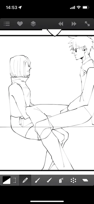 ネームんときなんも気にしなかったけど当然のように脚乗せてて草 
