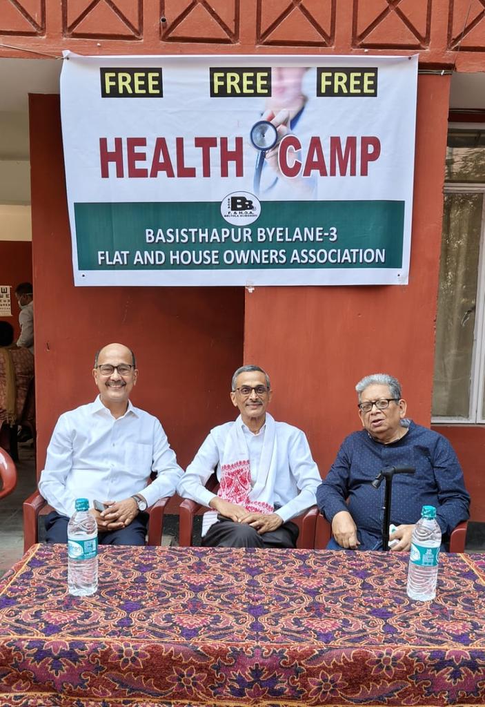 dr_kataki's tweet photo. Happy to participate in the Free #EyeCheckup Camp jointly organized by Shri Sankardeva #Netralaya and Basisthapur Bye lane 3 Flat and House Owners Association,Beltola, #Guwahati on 17th Mar 2024
#Blindnessprevention @MoHFW_INDIA @mygovassam https://t.co/RX0hKTc3l1
