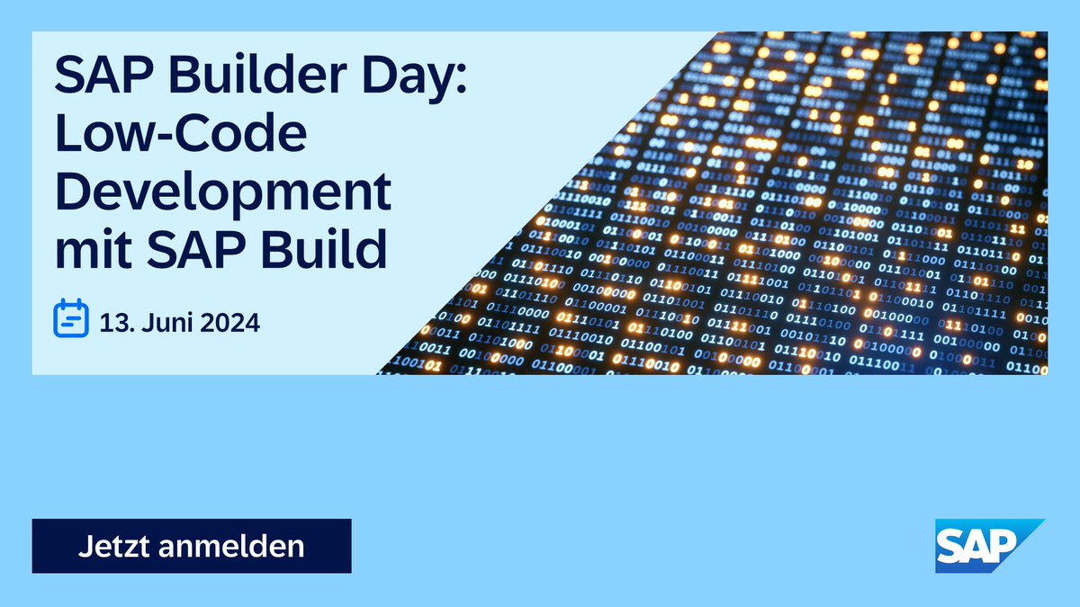 _christianwirth's tweet photo. Wir laden Sie ein, aufs Gaspedal beim Entwickeln von innovativen Lösungen zu treten! Jetzt anmelden zum SAP Builder Day / Low-Code Development with #SAPBuild am 13. Juni 2024: https://t.co/CMn6qQIAc5 https://t.co/9W8phsxI8q