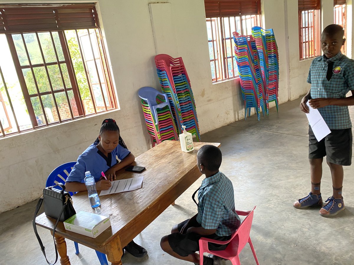 fredkt2022's tweet photo. Health workers screened children in Rweibare CDC Sheema for different diseases. We did growth monitoring and treating different diseases ⁦@SACHMbarara⁩ ⁦@EdwardElisha4⁩ https://t.co/8HFiHZERnj