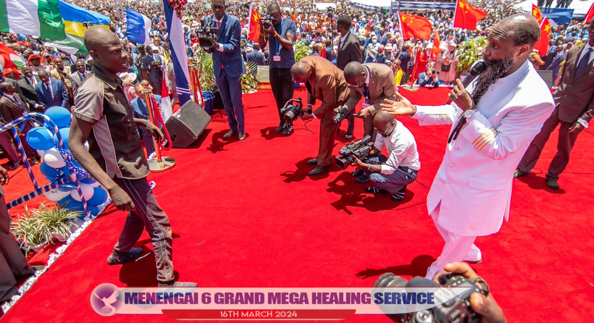 J_Kikwai's tweet photo. What A Wonder! #TsunamiOfHealings at the Technology Grounds in Nakuru City, THE ETERNAL BLOOD OF JESUS still flowing, and setting families free from unbelievable crippleness, blindness, lame legs, paralytic being set 🆓!!

“Blessed (praised, glorified) be the Lord, the God of Israel, Because He has visited us and brought redemption to His people,

Live on @K24Tv