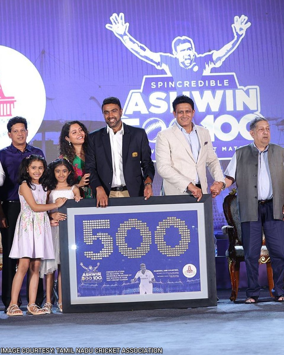 Felicitate your legends #Ashwin500 🫡💗