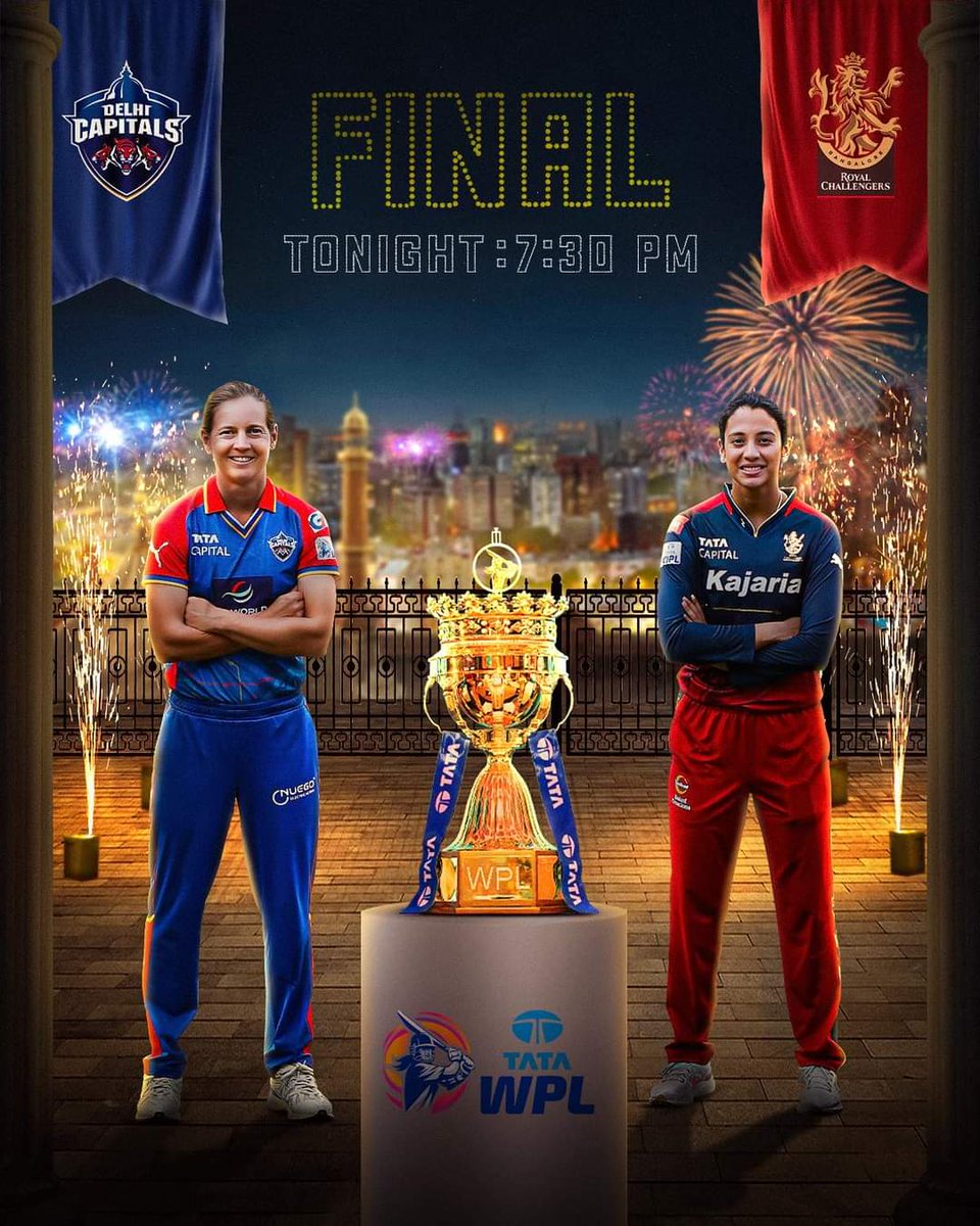 soti_dipendra's tweet photo. The biggest stage is here...
Final.
#WPLFinal #RCB 
Common RCB.
#BCCI #circket https://t.co/n3QbybOyVL