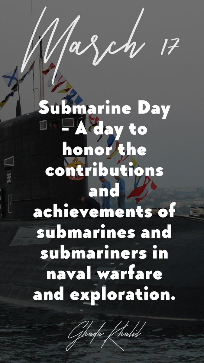 March 17

#submarineday #nationalsubmarineday
