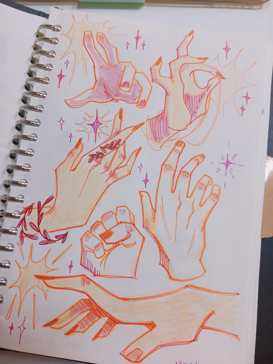 sofiaruelle's tweet photo. I haven't been consitent with #StudySunday. Also I found this felt tip orange brush pen and went ham lmao. https://t.co/f9hftAy7dG