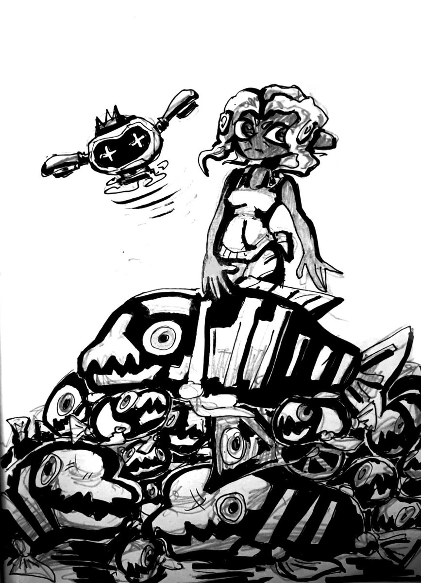 dunkell_art's tweet photo. #Splatoon3 #splatoonart #Splatoon #SideOrder #SideOrderSpoilers #pencil #art #traditionalart https://t.co/9YiMzGDFGe