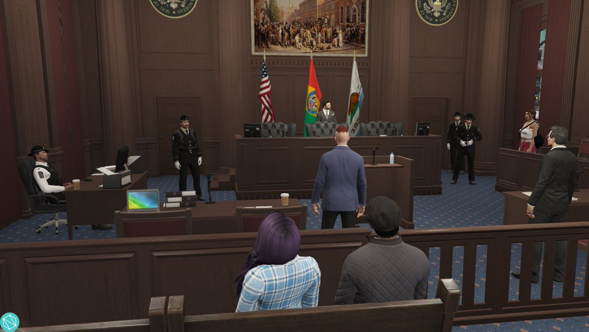 _NextGenRP_'s tweet photo. Justice was served this day. Join us in the courtroom as we strive for fairness and equity for all. #JusticeForAll #GTARP https://t.co/R24YlKLxzp