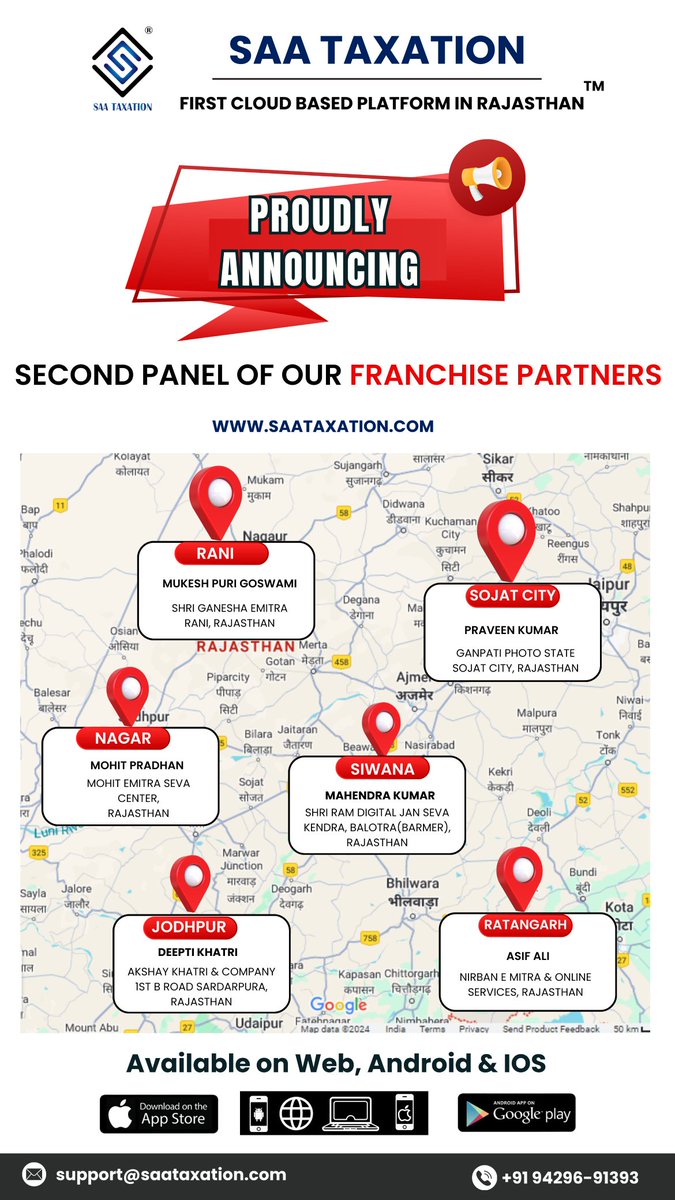 🌟 Transforming Semi Urban Regions with expert services! 🚀 Proudly introducing our Second Panel of Franchise Partners💼Take the first step – DOWNLOAD the saa Taxation app now and elevate your financial journey! 📲💰 #saaTaxation #FranchisePartners #SemiUrbanEmpowerment