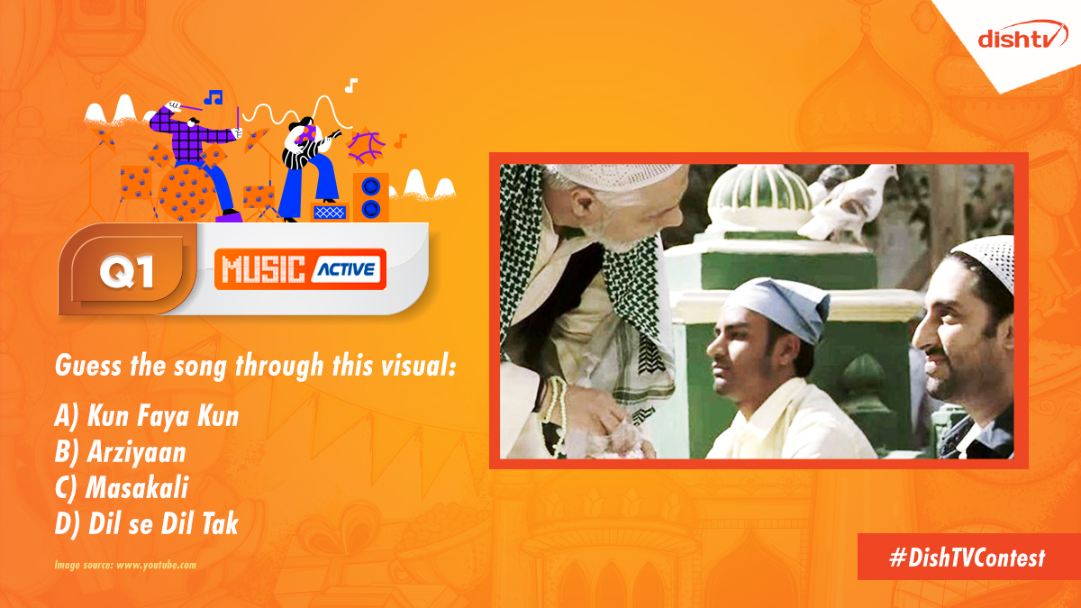 DishTV_India's tweet photo. Test your musical knowledge. Answer this question using #DishTVContest to #win an amazing prize.
#DishTV #contestindia #contestsontwitter #Songs https://t.co/p2BNMmOe83