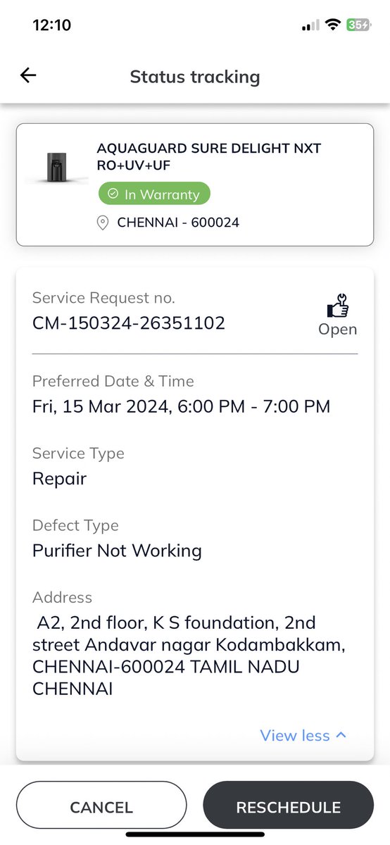 camanoranjan's tweet image. #poorservice #noservice from #eurekaforbes #aquaguard
Ticket raised on Friday till now no action from anyone.#customer care not attending the call. There is no option available for customers #pratikpota #hiteshshah