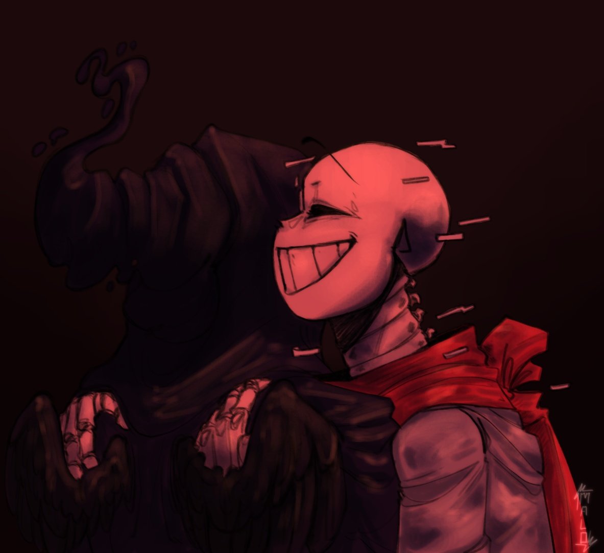 Malo_lol0's tweet photo. It's been a while since I drew anything of them, and I don't but they match this cover of "Lovers Rock", maybe it's the colors? maybe

Reaper belongs to Ren
Geno belongs to CrayonQueen
#Undertale #afterdeath https://t.co/CUTdfbUBgn