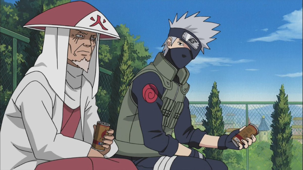 I find it poetic that the 6th Hokage Kakashi's VA replaces the 3rd Hokage's  VA. His voice perfectly fits Dragon, I love it., image size:1200x675