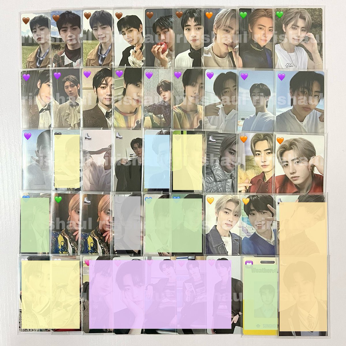 prettyparkz's tweet photo. UP!

     𐬹shaded = reserved/sold!
     𐬹1 month res. w/ minimal dp 💭

🤎 — SET A
💜 — SET B
🧡 — SET D
💚 — SET E
💛 — SET F
⛸️ — TINGI PCS

wts lfb ph ww intl enhypen sunghoon hoon pc photocard lazada chips apple poke sg tc d:d m:do b:do d:a d:s ld rpc https://t.co/5ZCjy4ClnC