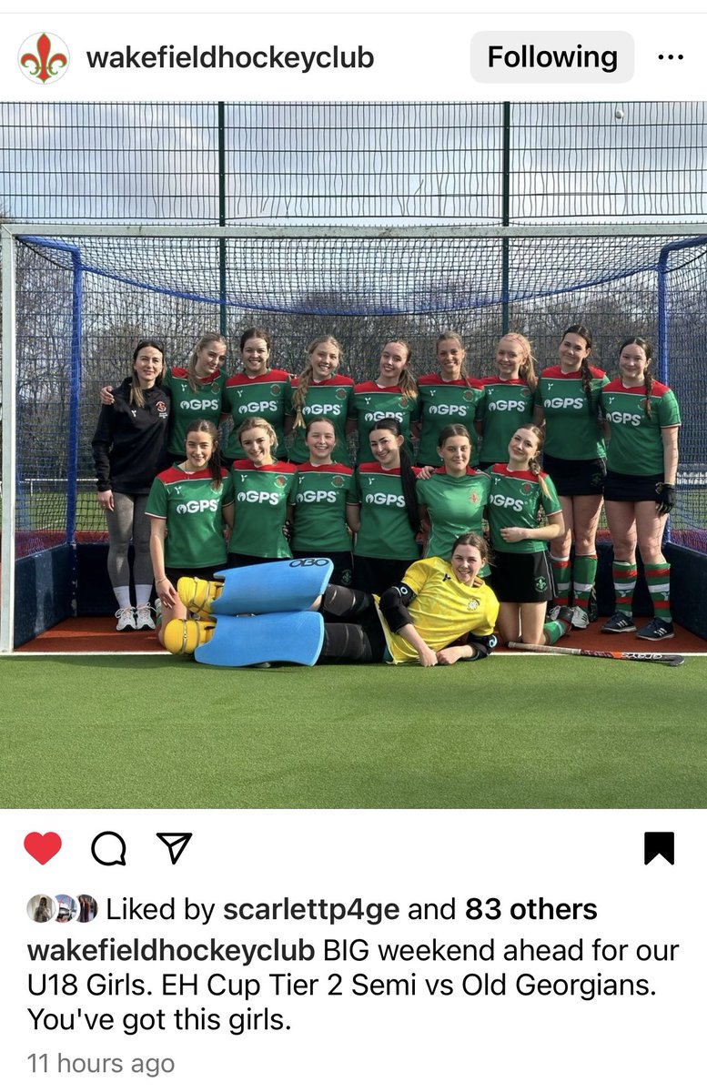 Good luck girls 🏑🏑🏑🏑☀️