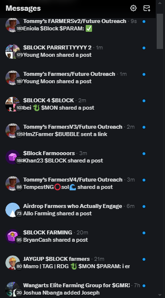 bradcnft_'s tweet photo. Adding people in farming groups.
Who wants to be added?

 Like, RT &amp; follow @bradcnft_ 

Support small accounts.

$BLOCK @GetBlockGames 
$GMRX @GaiminIo 
$PARAM @ParamLaboratory 
#ANVM  @AINNLayer2 
$RICY @ricyofficial 

Let's get rich farmers. https://t.co/aiOpASQJ2i