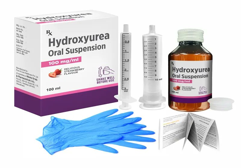 🚨 Hydroxyurea oral suspension, India’s first room-temperature stable drug developed by Akums Drugs for sickle cell disease, is now available at only ~1% of the global price.

It will cost less than Rs 600 in India, while the global cost is Rs 77,000.