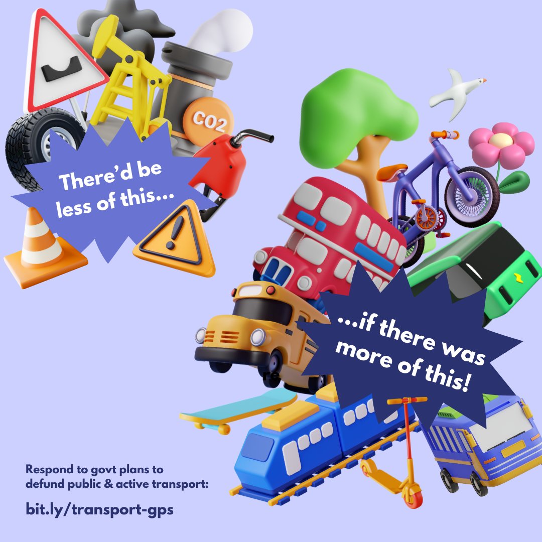 Climate &amp; transport advocates have teamed up to help everyday Kiwis have a say on the government’s newly proposed land transport policy. Check out our submission guide &amp; submit before 2 April! 
👉 bit.ly/transport-gps
🧵More info in thread