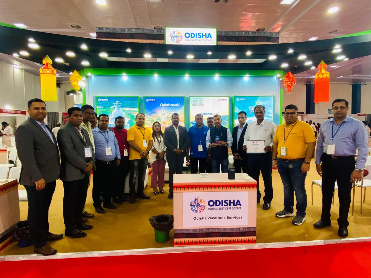 TourismDptt's tweet photo. Here’s another Excellence Award that comes as a cheer for Odisha.
Odisha Tourism was awarded with the 'Best DECORATION Design' Award at TTF Chennai, held from 15th - 17th March 2024.
#OTInFocus 🎯 https://t.co/Rxz7QeQvTV