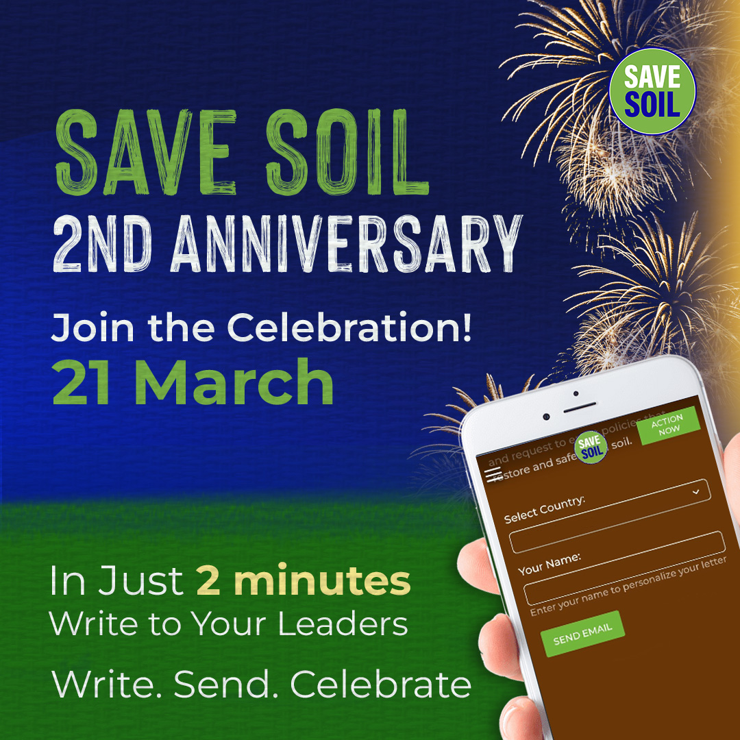 🌍🗳️ 2024: THE election year! Nearly 50% of the world's population is voting this year. Let's speak up for soil! 📝

🚀 Inspired by Sadhguru's 100-day, 30,000 Km journey, it's our turn to advocate for soil policy change. Together, we can make a difference at this critical time.