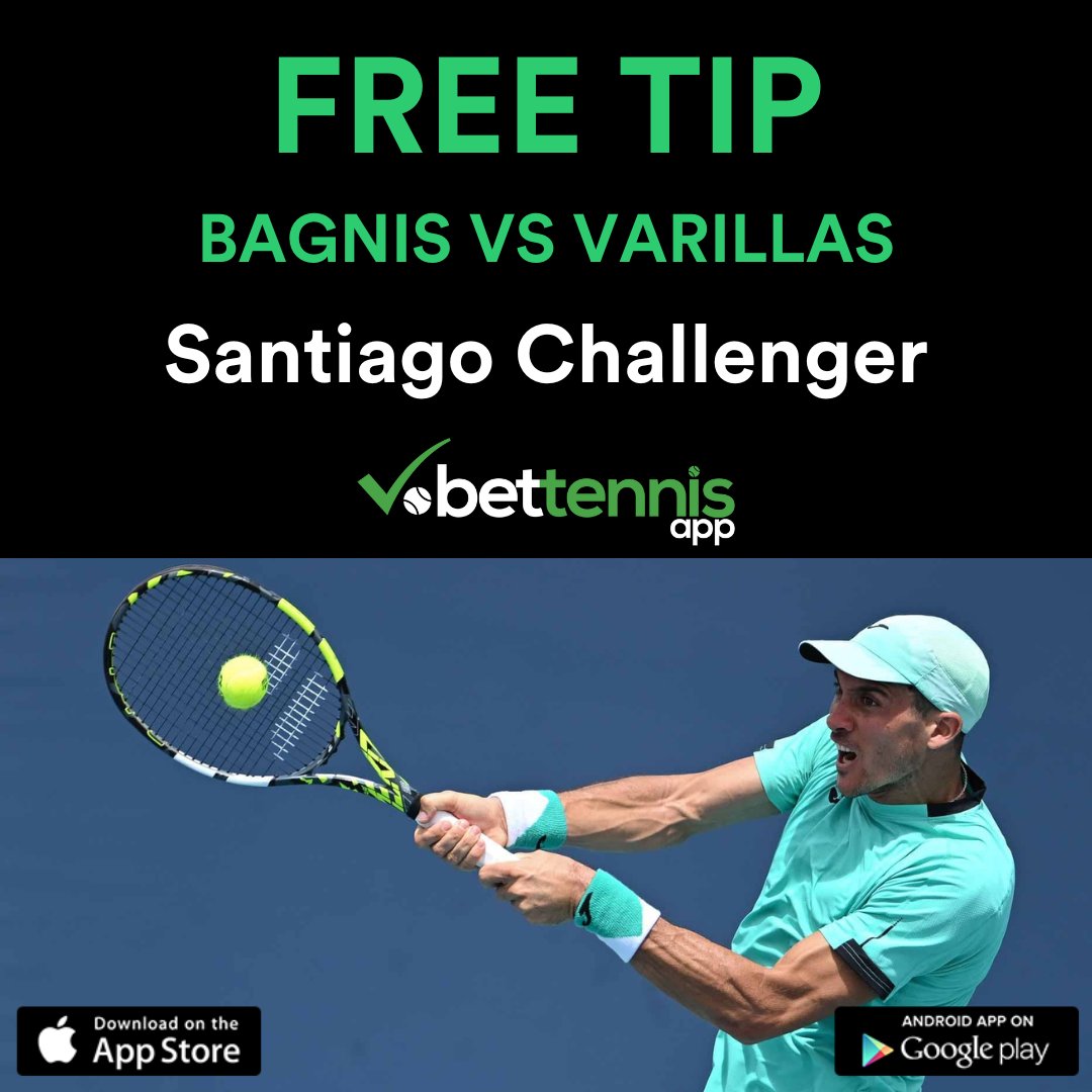 🎾 Santiago Challenger Alert: Bagnis vs Varillas 🎾
💥 Our pick: 🍀 Bagnis @ 1.96 @-104 🍀
Join our Free Telegram Group for more tips! Link in bio.
#SantiagoChallenger #Bagnis #Varillas #ATP #WinningPicks #Sportsbook #BettingTipsTennis #Tennis #Menstennis