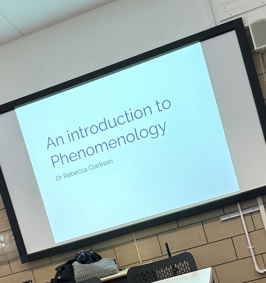 CazDolby's tweet photo. Absolutely not going here as a methodology - brilliant lecture that confirmed it was not for me. #100daysofEdD #phdvoice #phdchat #academictwitter
#ukedchat #phenomenology https://t.co/qVaDfqSJa2