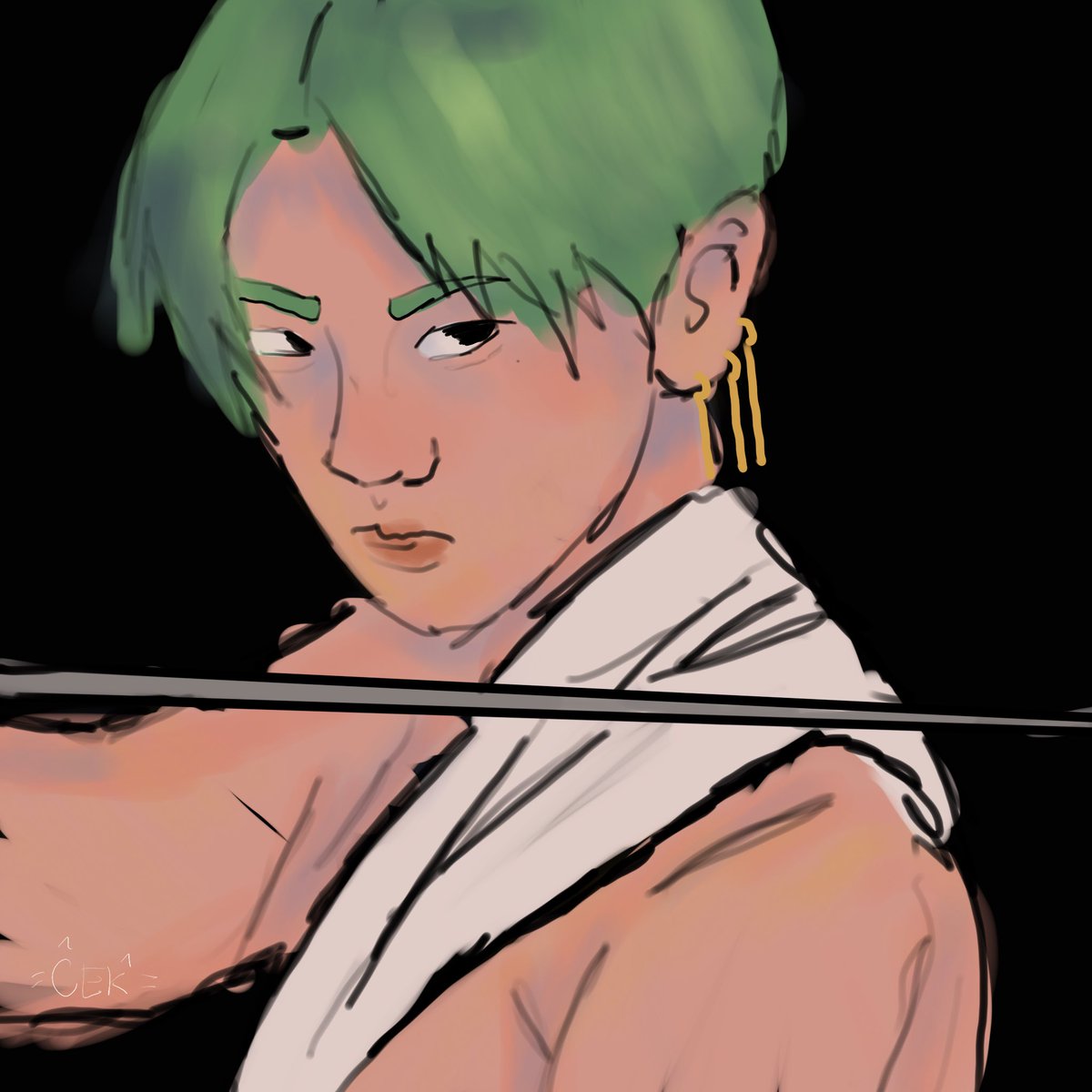 catenderkiller's tweet photo. zoro #zorofanart #ONEPIECE https://t.co/7buUHmX3LO