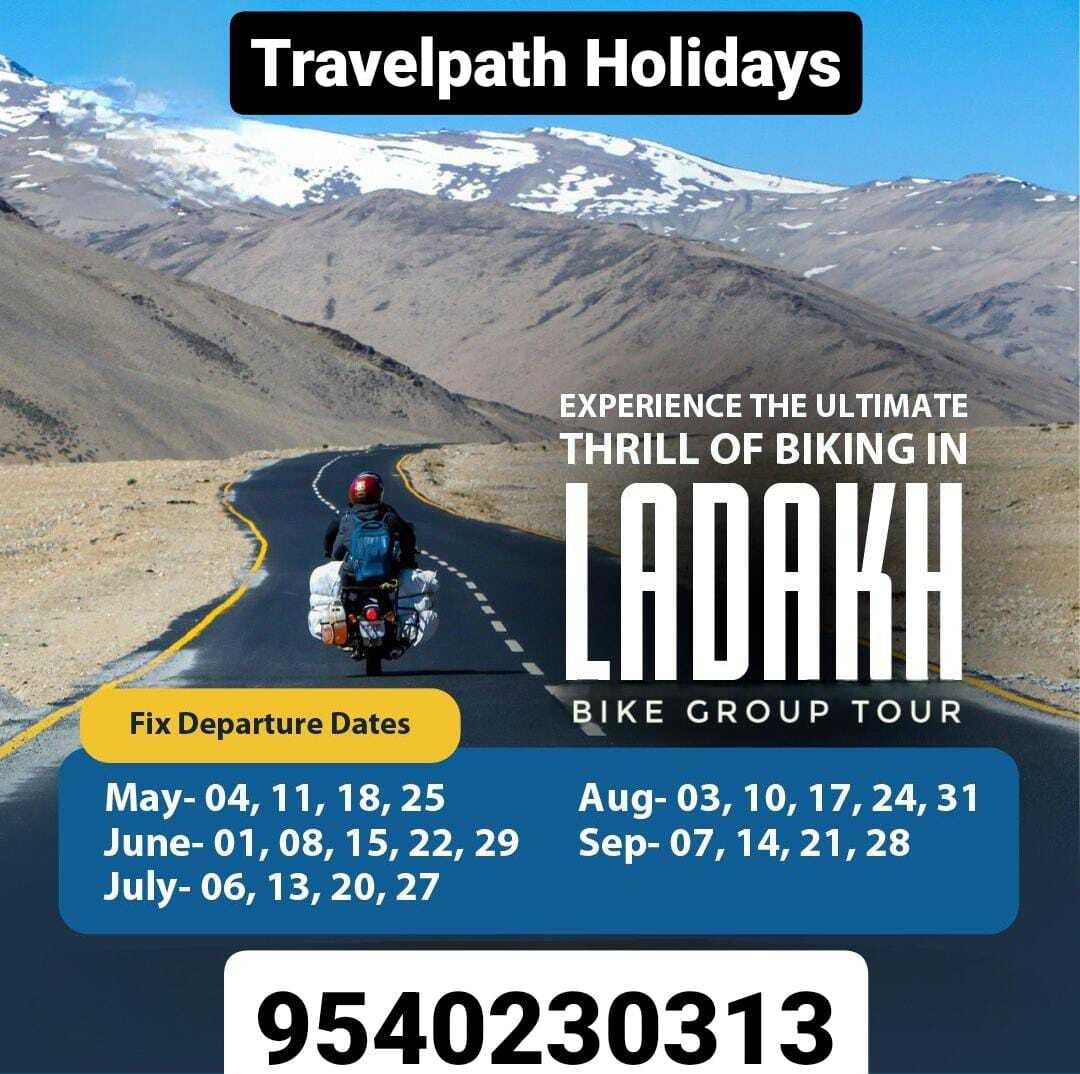 travelpathindia's tweet photo. "Conquer the majestic landscapes of Ladakh on two wheels with Laddakh Bike Trips. Book now for the ultimate adventure!"

Ladakh Bike Adventure 2024 https://t.co/FwXx3dHRgQ
