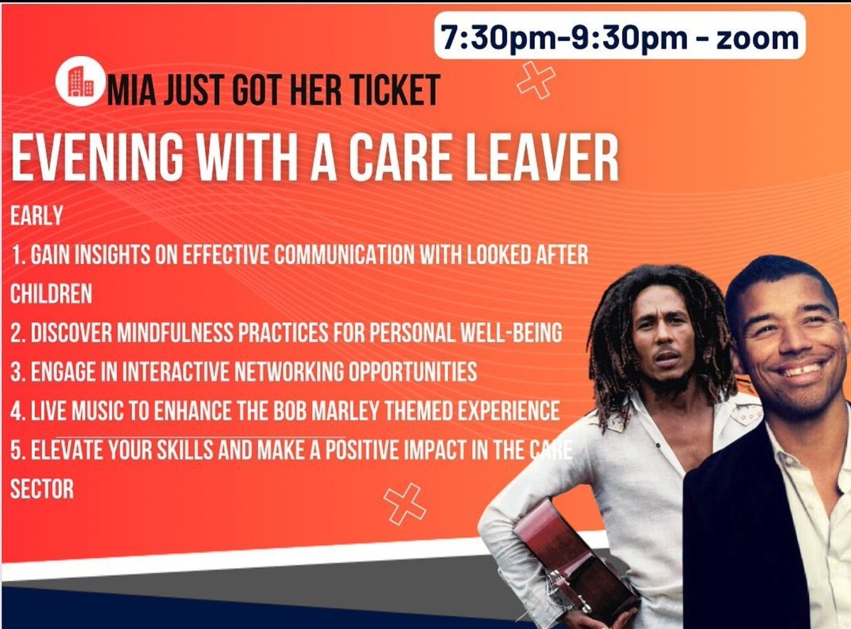 Check out this AMAZING event for care experienced, younger care leavers, social workers, and foster carers. If you get your tickets early there’s a discount, and it’s only £9,99 if you are care experienced: eventbrite.ie/e/864389039887…