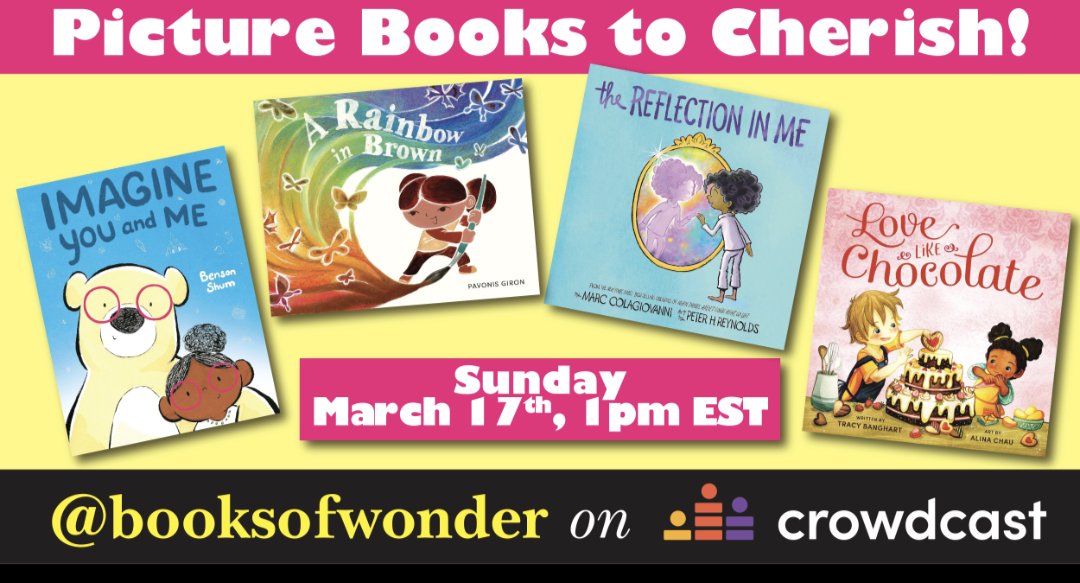 Join us Sunday, March 17th! At 10am PST/ 1pm EST! @BooksofWonder booksofwonder.com/blogs/upcoming…