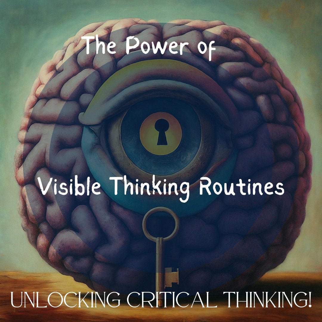 Cultivating critical thinking skills is key for student success. Visible thinking routines empower students to own their learning. Fostering curiosity, engagement & a systematic approach to problem-solving. #VisibleThinking #edchat #criticalthinking brianhost.blogspot.com/2024/03/unlock…