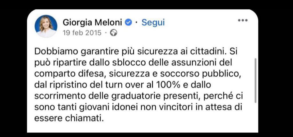 Fabio_C1976's tweet photo. @GiorgiaMeloni L'abbiamo creduto. Belle parole quando era all'opposizione ma una volta al Governo è stato fatto tutto il contrario. 14mila #idoneiCUFA del concorso funzionari amministrativi buttati nella spazzatura. Per quale motivo? Tante parole e niente fatti! https://t.co/DCCL51G3Zb