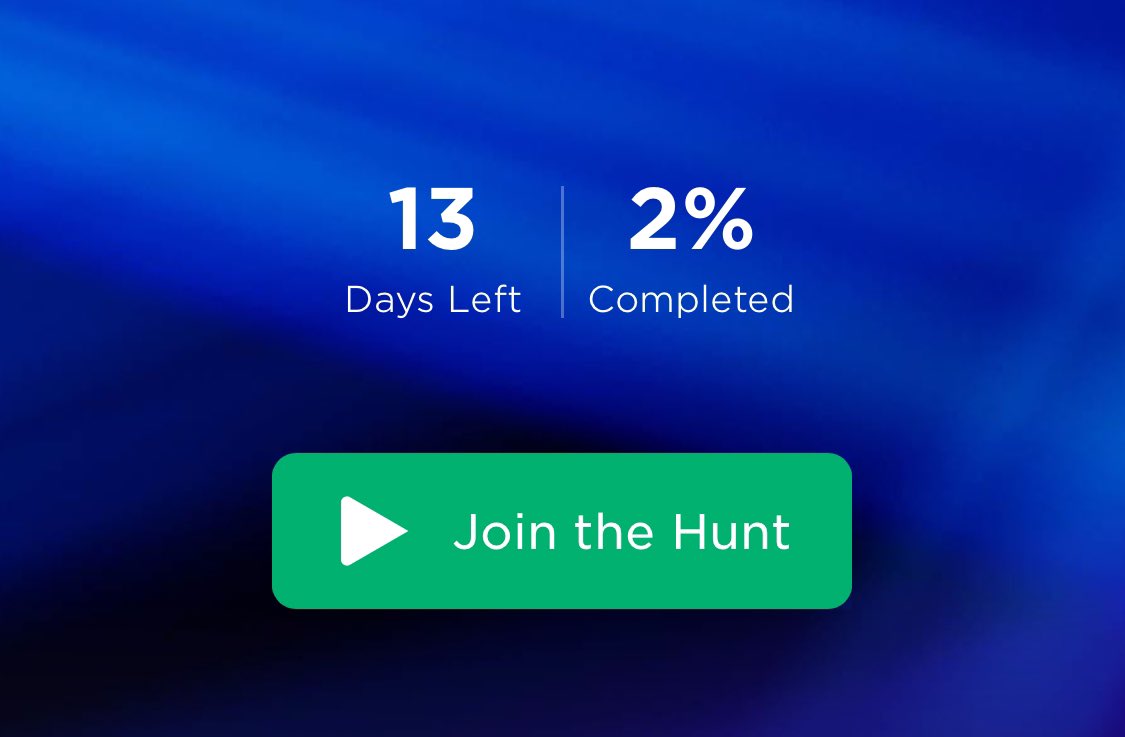 RobloxTheHunt's tweet image. How many percentage have you completed?
#Roblox #RobloxHunt #RobloxEggHunt2024