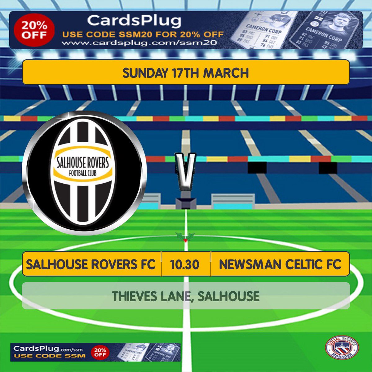 🤍🖤 Match Day🤍🖤

🆚 Newsman Celtic FC
⌚️ 10.30 kick off
📍 Thieves Lane

We host Newsman Celtic in the league as we look to bounce back from two narrow defeats!

Club Sponsors <a href="/MatchFit_agency/">MatchFit</a> &amp; AbleRoofing

#UTR