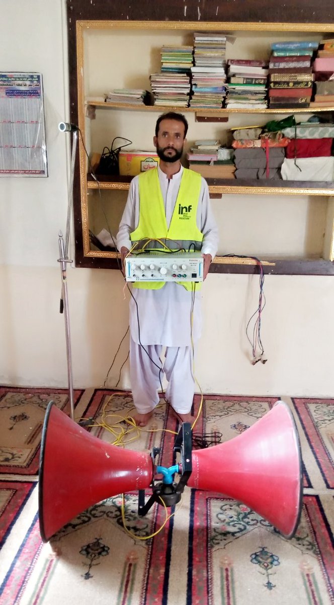 INFPakistan's tweet photo. الحمداللہ
ضلع شکار پور کی تحصیل گھڑی یاسین کی جامعہ مسجد باب العلم کے لیے لاؤڈ اسپیکر کا مکمل سامان خرید کر جامعہ مسجد میں لگا دیا گیا ہے اللہ تعالیٰ اس نیک کام میں تعاون کرنے والوں کی توفیقات خیر میں اضافہ فرمائے آمین 
#imtiazwelfare #charityfundraising #Ramadan #RamadanMubarak https://t.co/3w7D6V1df9