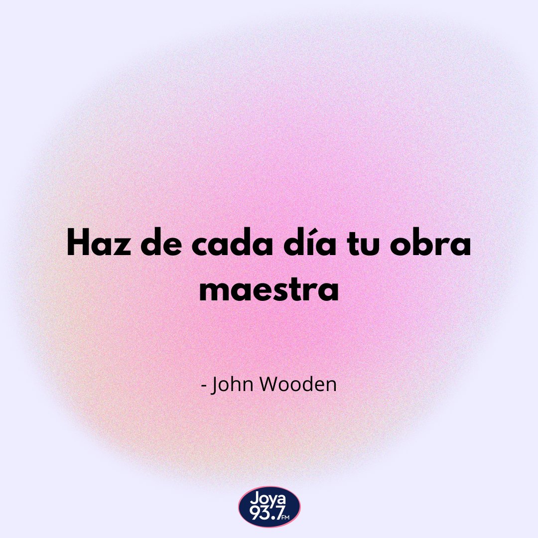Joya937FM's tweet photo. #FraseJoya Buenos días💐☀️

#HoyConMariano25años https://t.co/UBKKavtJW4