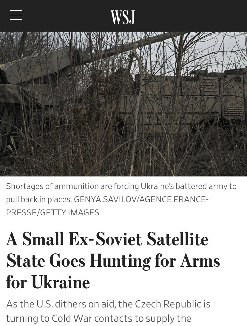 We are no fucking “small ex-Soviet satellite”. We are Czechia, a proud 10-million country whose President does phone calls with President of Taiwan and we just got about a million artillery shells to Ukrainian defenders while Germany and France do a pissing contest over egos.