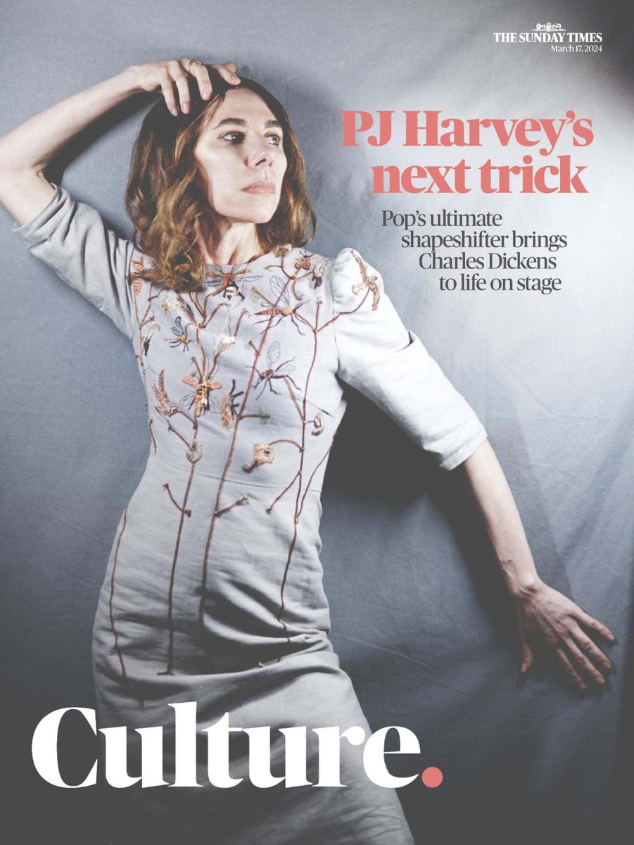 Thanks Sunday Times Culture. pjharvey.lnk.to/timescultureXX (paywalled) @timesculture #londontide #nationaltheatre